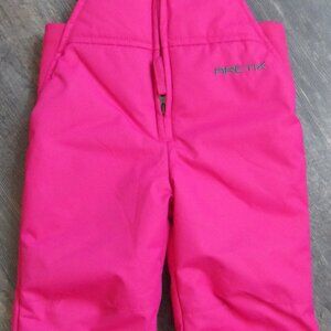 Arctix Toddler Girls High Chest Bibb/Overall Fuchsia Pink Sz 24 mos